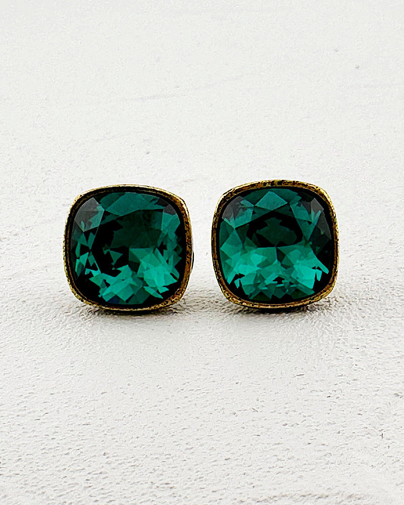 Kamille Emerald Studs