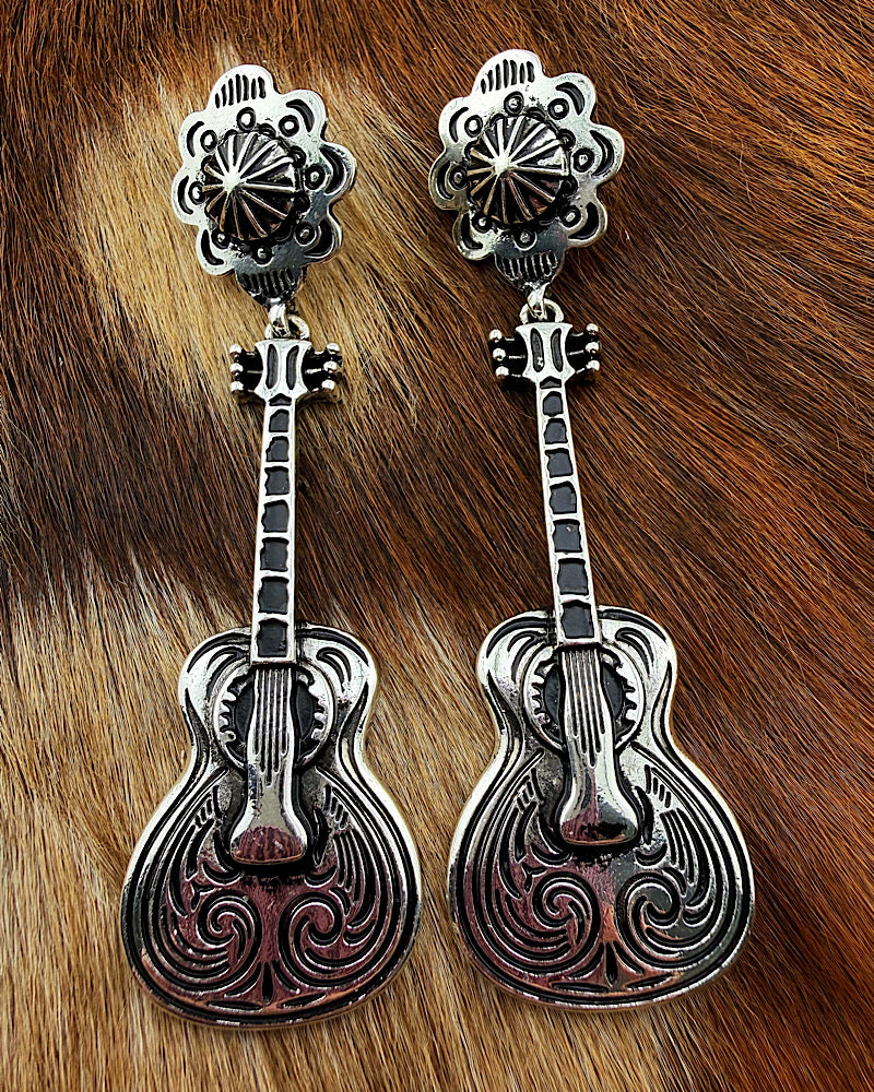 Grand Ol' Guitar Earrings