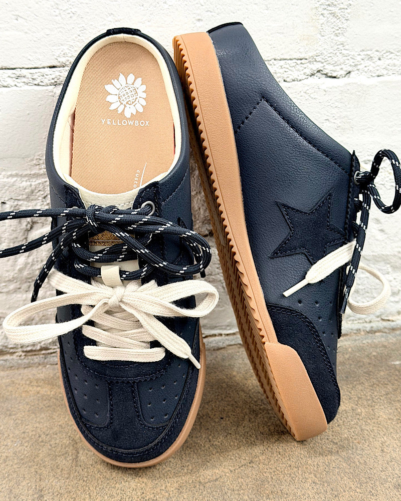 Nysa Navy Sneaker Mules