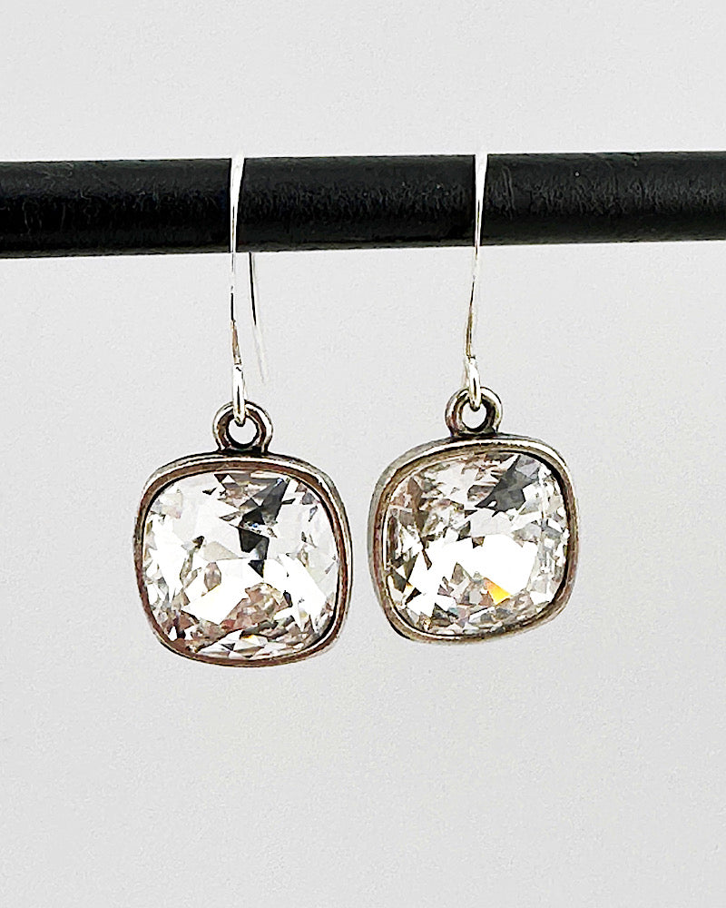 Kamille Silver/Clear Earrings