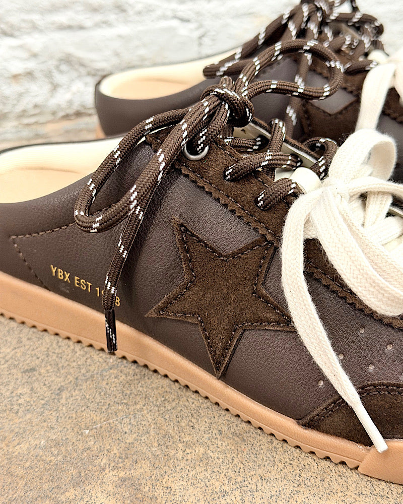 Nysa Chocolate Sneaker Mules