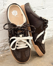 Nysa Chocolate Sneaker Mules