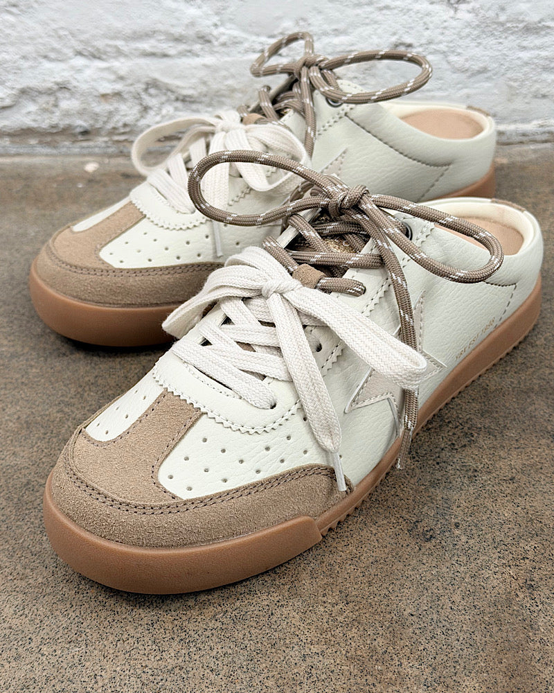 Nysa Taupe Sneaker Mules