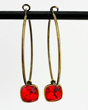 Kamille Ruby Hoops