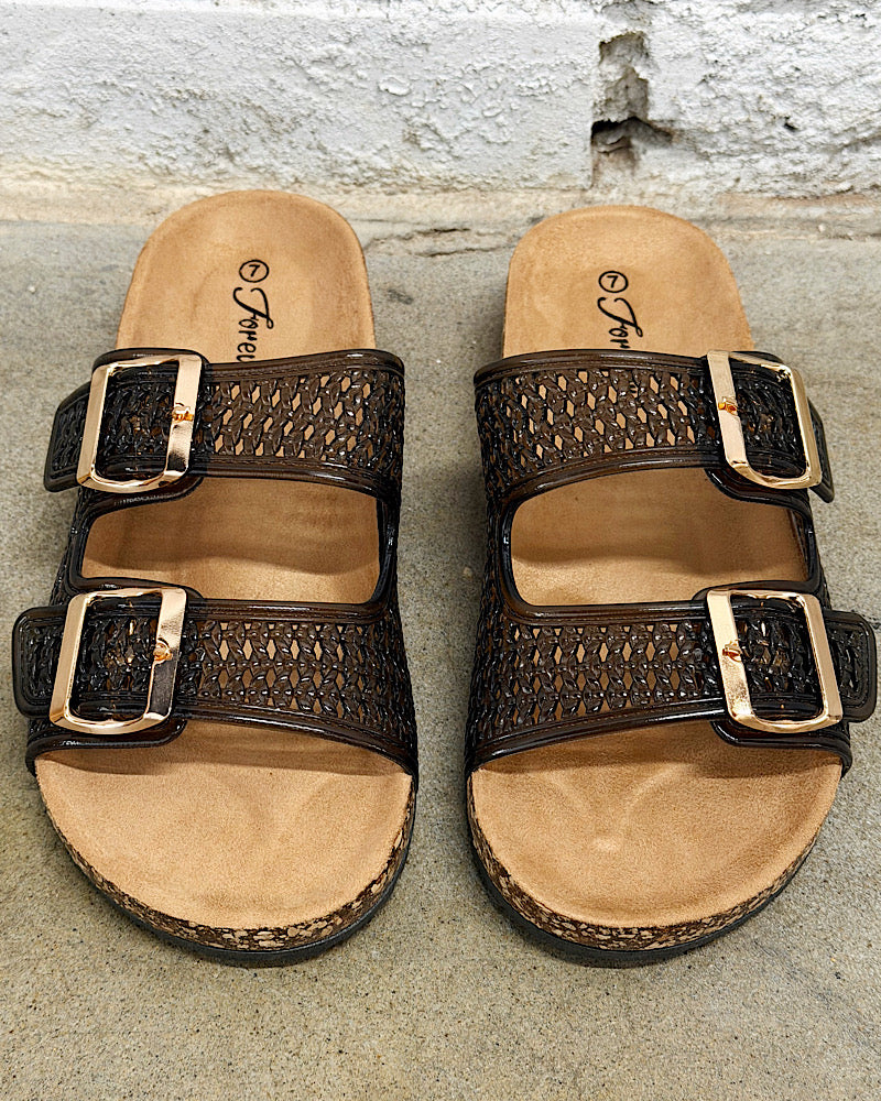 Betsy Black Jelly Slides