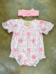 Put a Bow On It Pink Onesie Set
