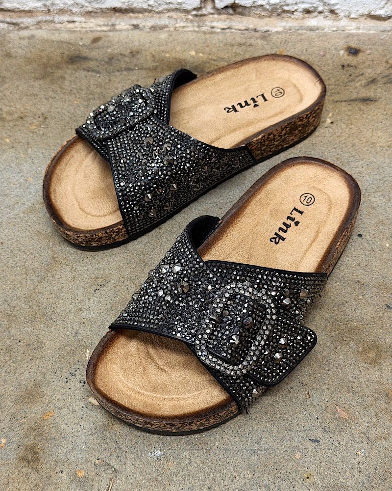 Beatrice Girls Rhinestone Slides
