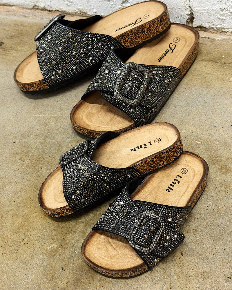 Beatrice Girls Rhinestone Slides