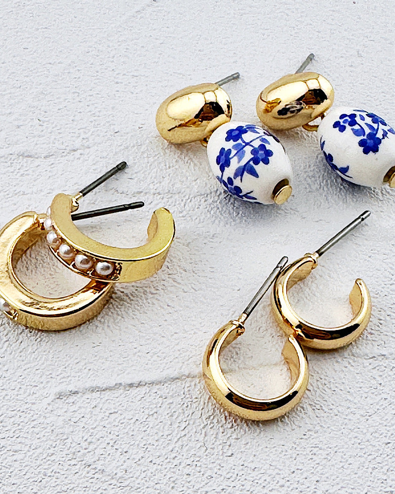 Brittany Earring Trio