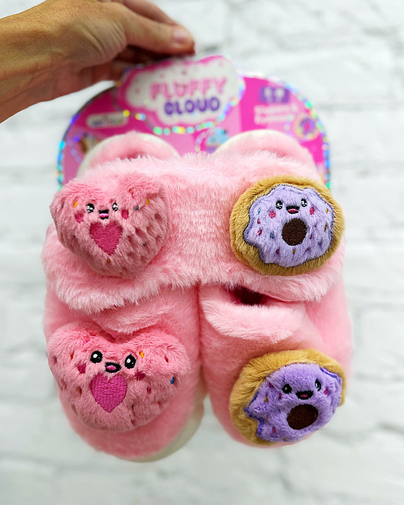 Fluffy Cloud Slippers & Eye Mask