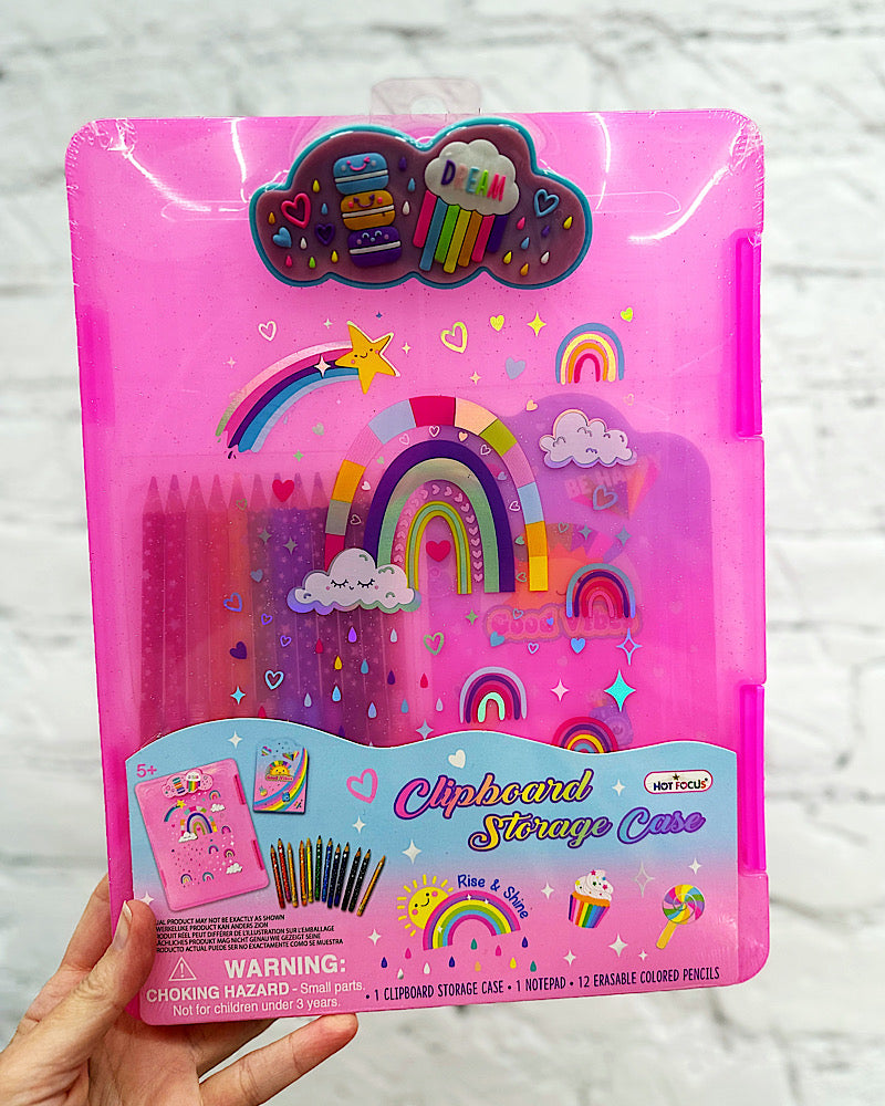 Rainbow Clipboard Storage Case