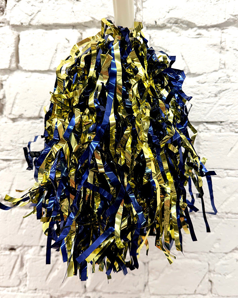 Navy & Gold Shaker Pom