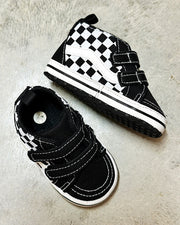 Asha Checkered High-Top Sneakers