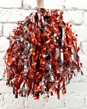 Red & Silver Shaker Pom
