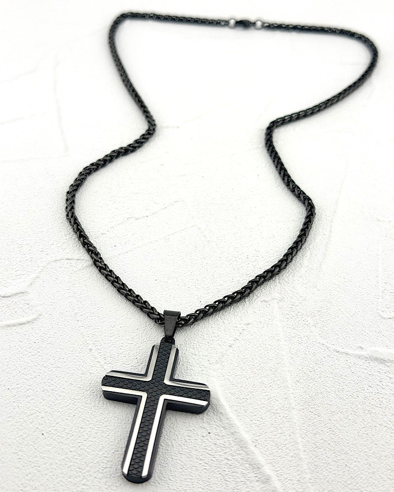 Forged Cross Necklace