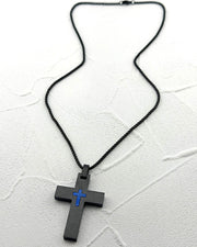 Midnight Faith Cross Necklace