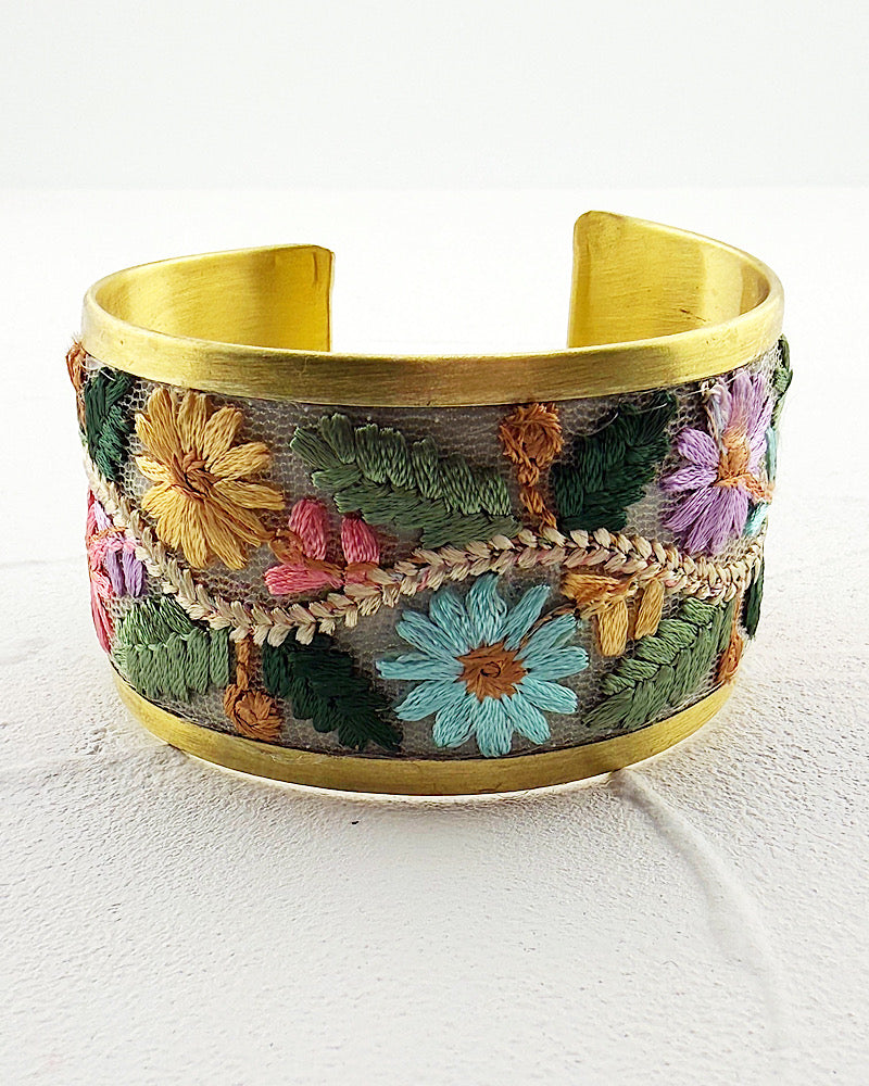 Floral Vines Cuff Bracelet