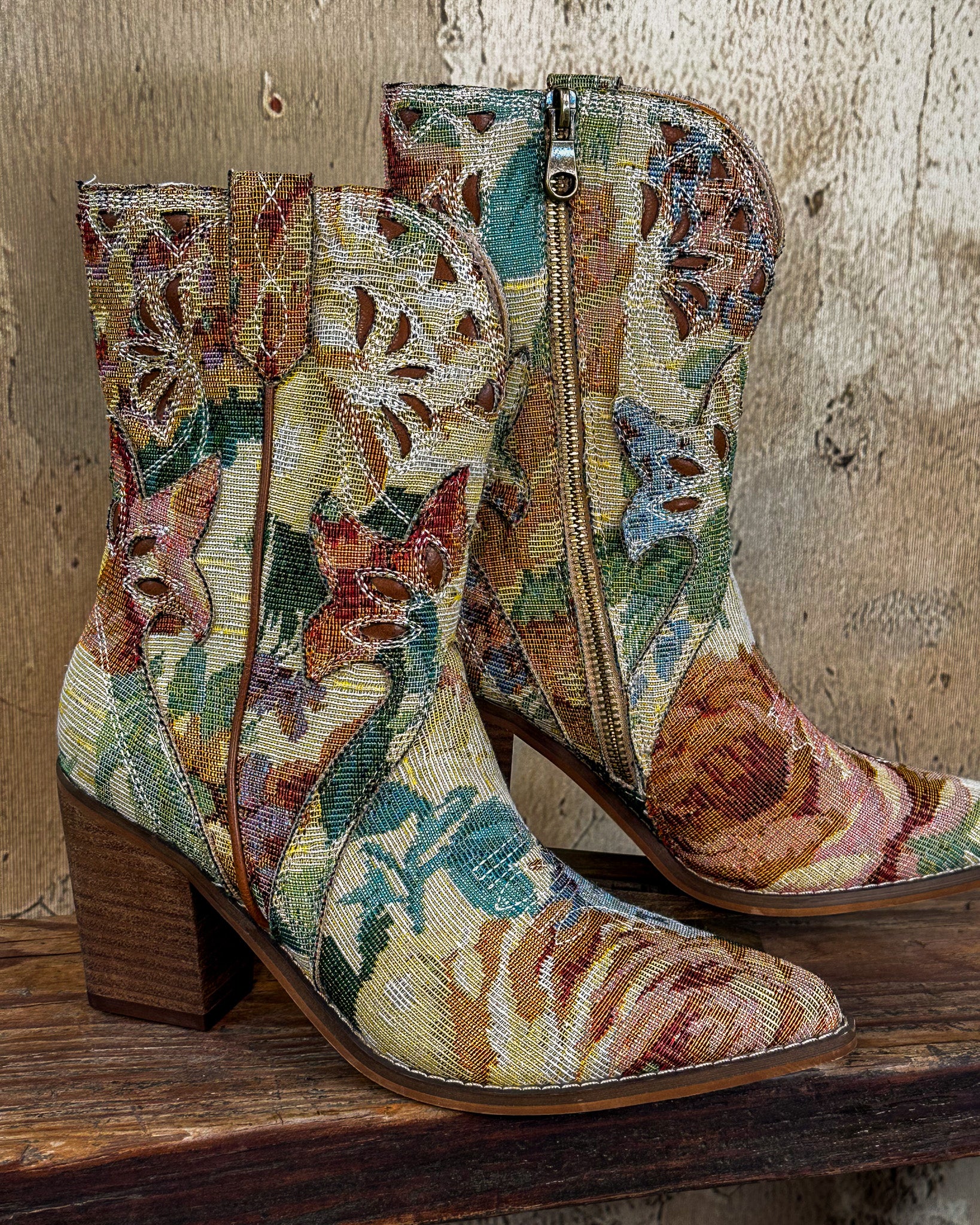 Sasha Tapestry Booties