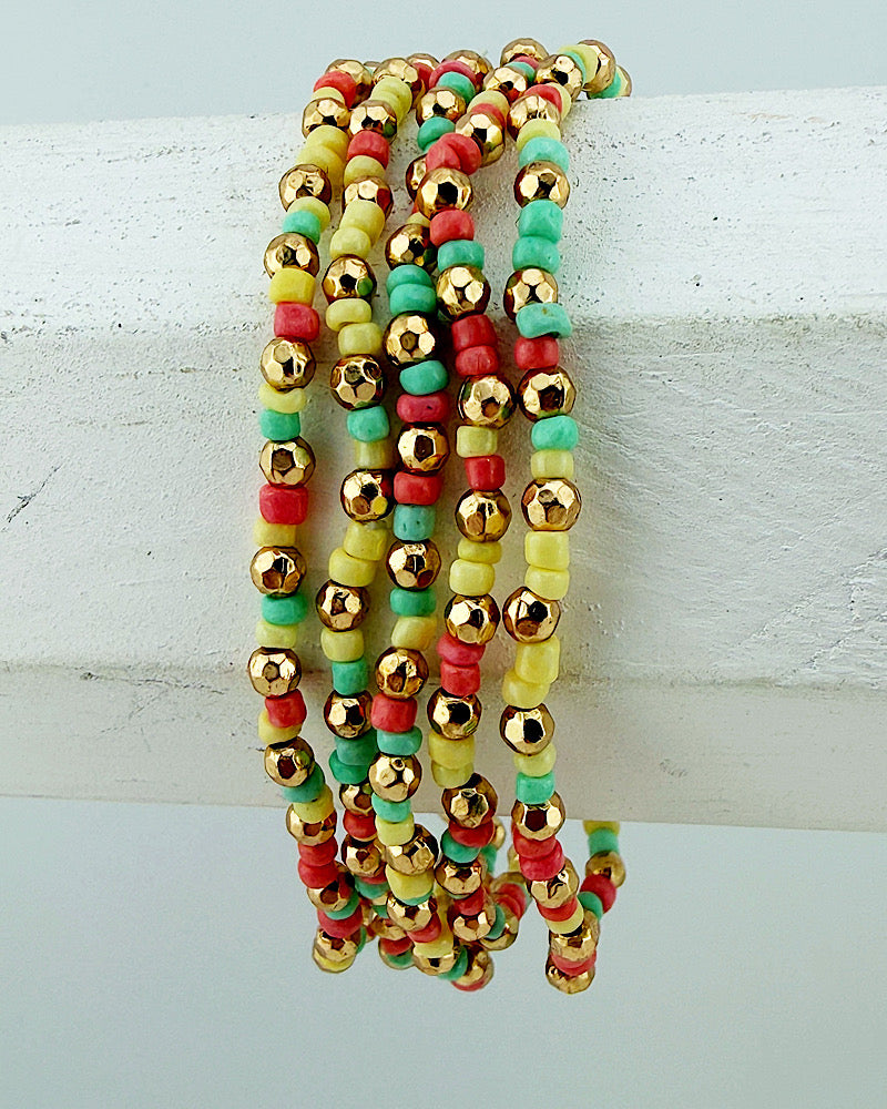 Peaches & Cream 5pc Bracelet Stack