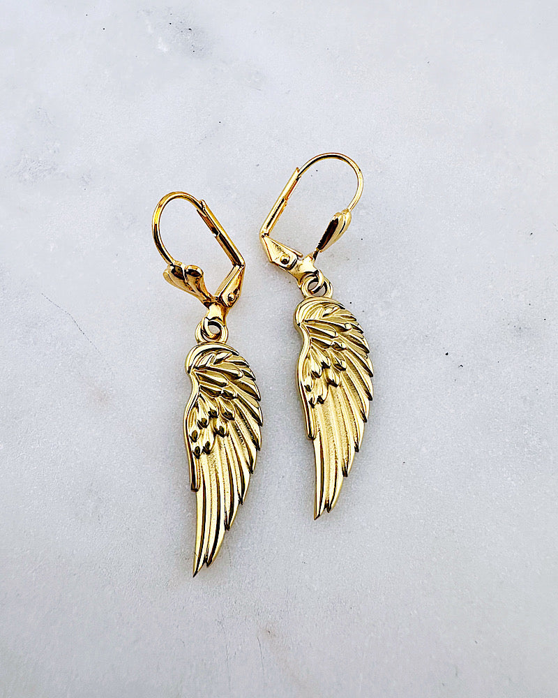 Gilded Wing Earrings