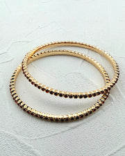 Glimmer Girl Ruby 2pc Bangle Set