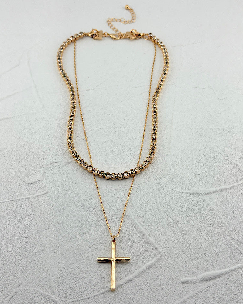 Vogue Cross Necklace
