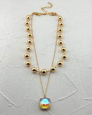 Girl On Fire Iridescent Necklace