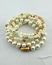 Pearl Whisper 5pc Bracelet Stack