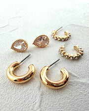 Born To Sparkle Earring Trio