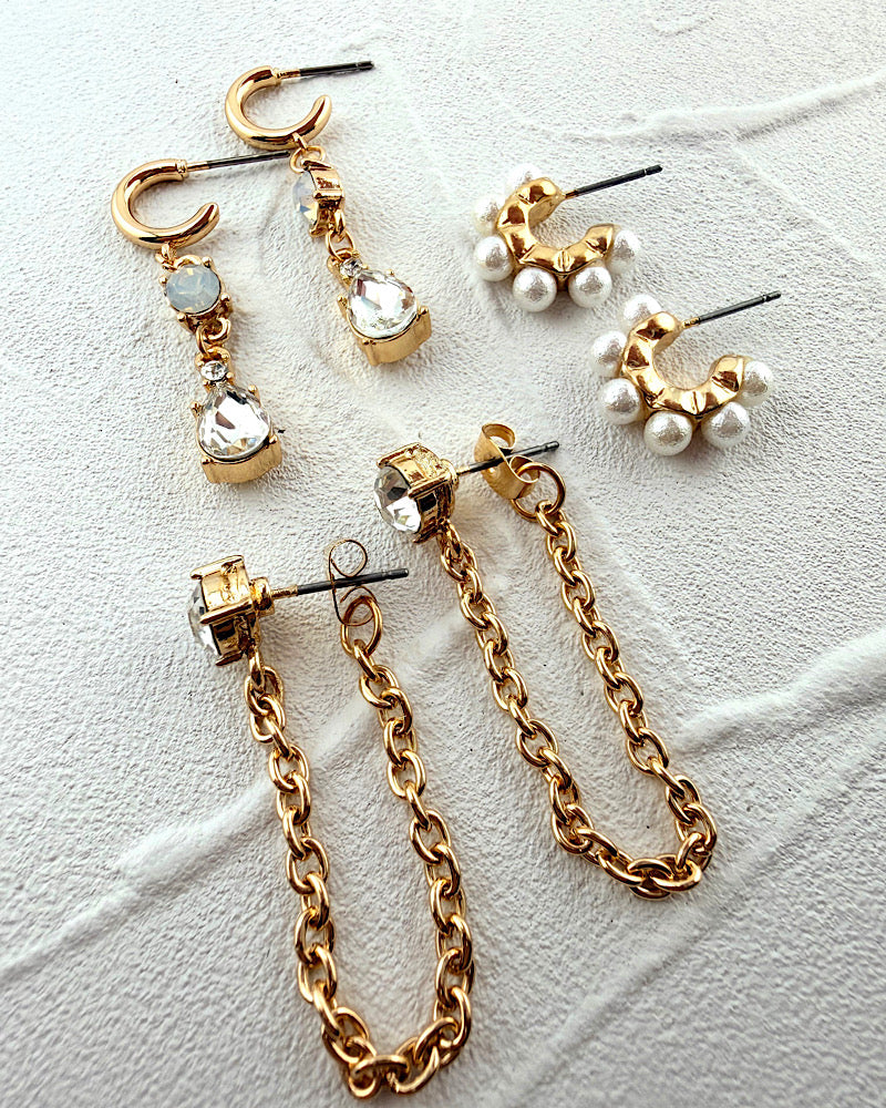 Fifth Avenue Earring Trio