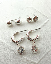 Pure Brilliance Silver Earring Trio