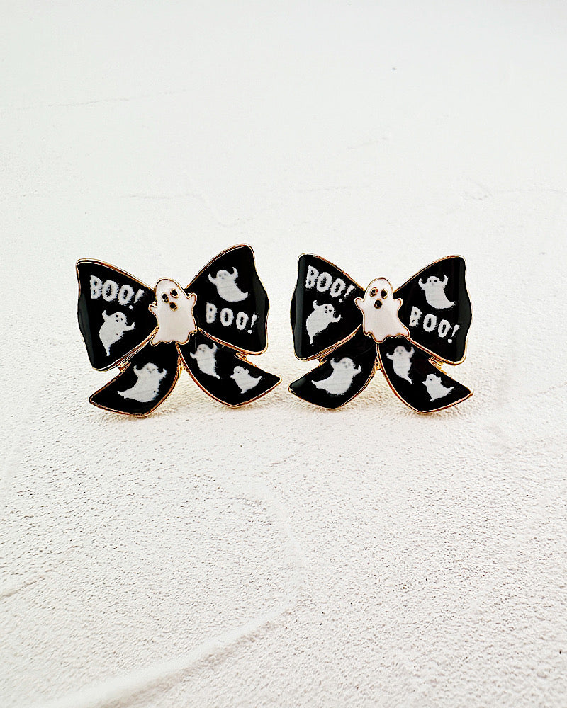 Boo Thang Bow Studs