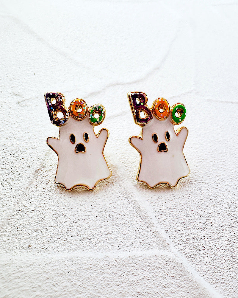 Boo Sheet Ghost Studs