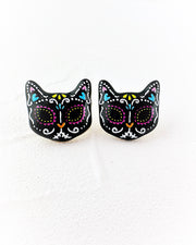 Black Magic Cat Studs