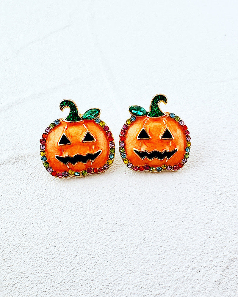 Ghoulish Gourd Studs