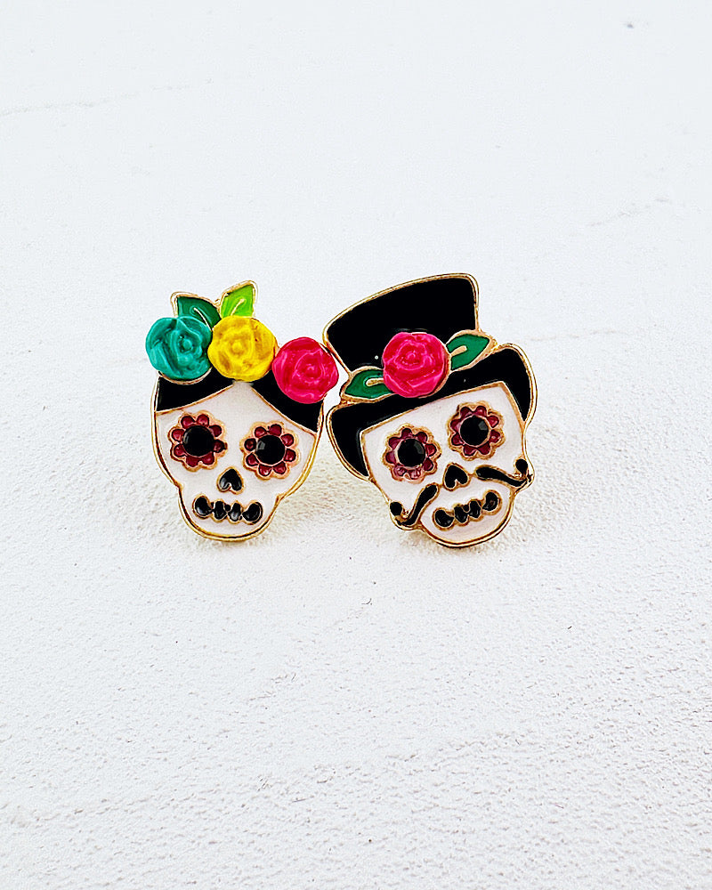 Skelly Couple Studs