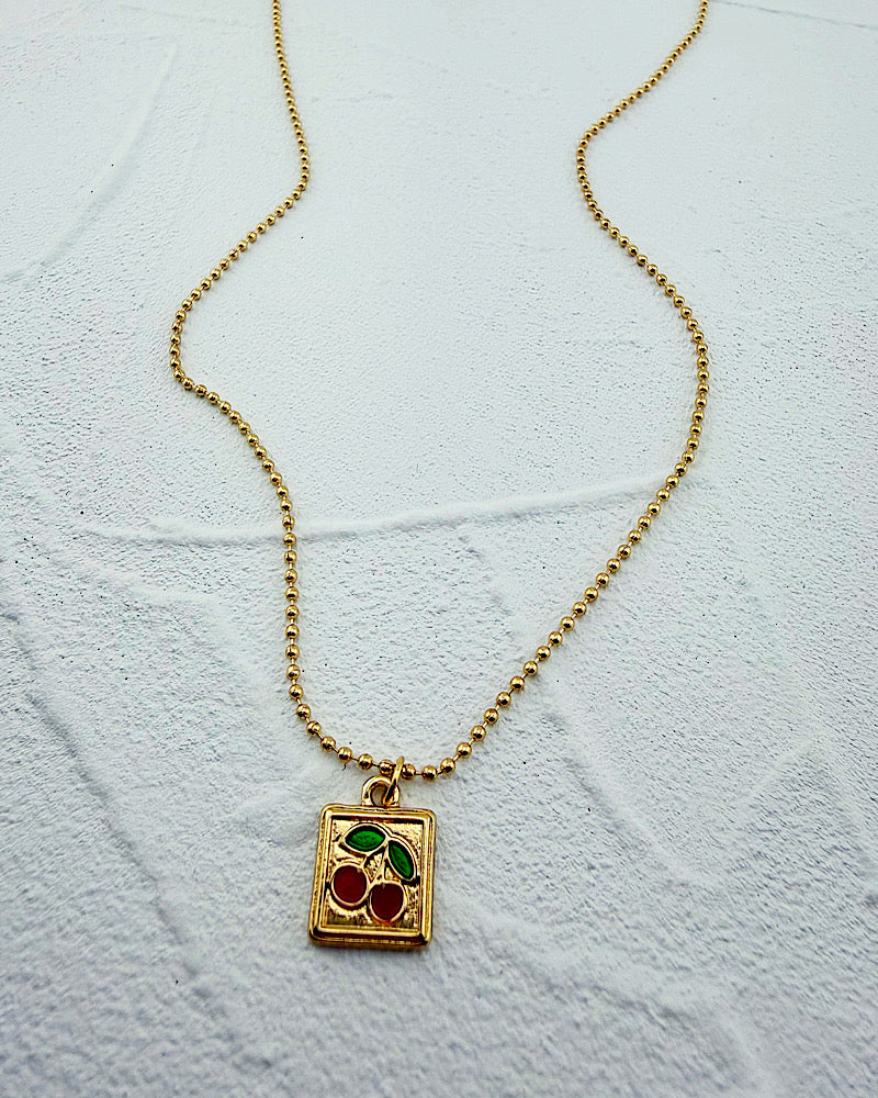 Charming Cherry Necklace