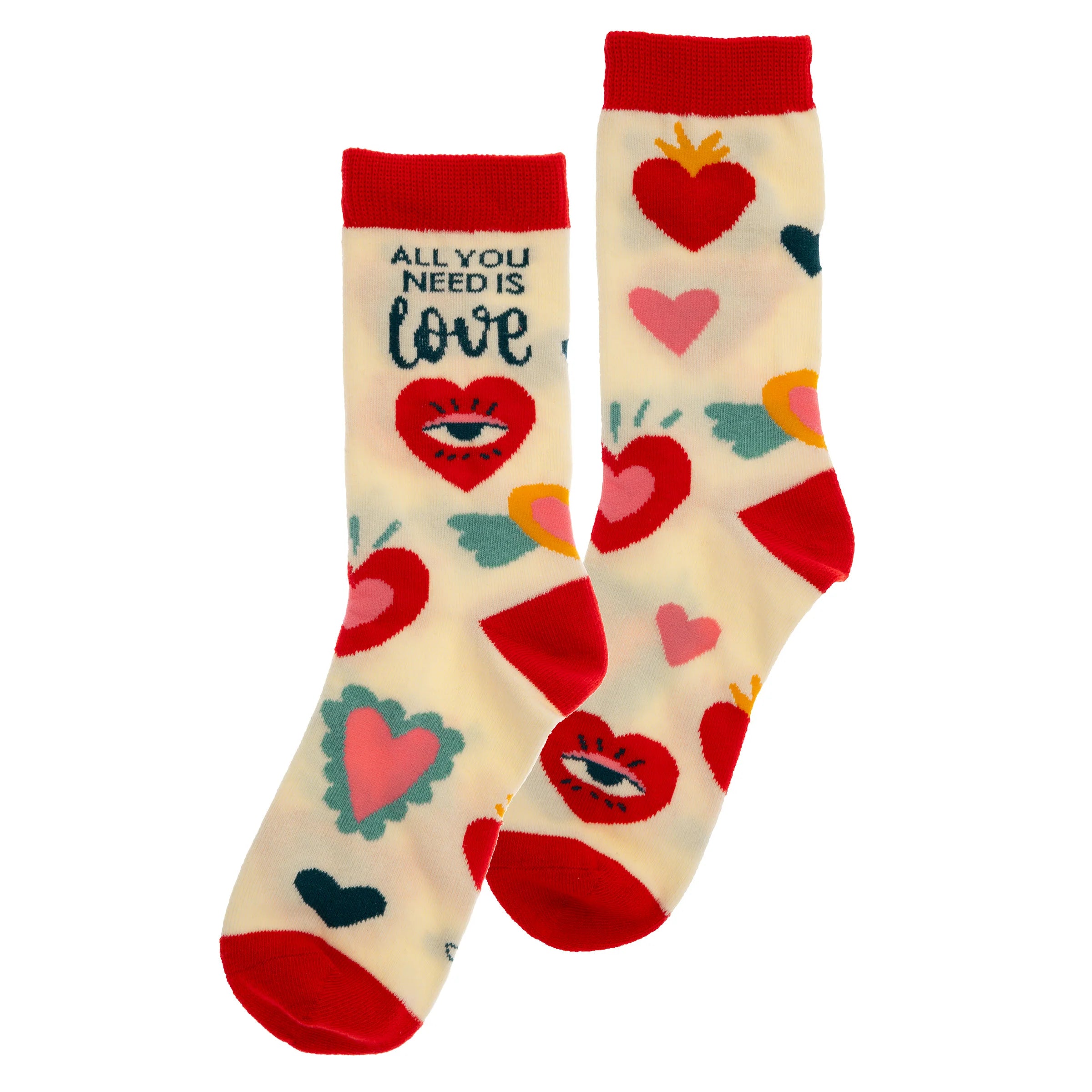 Hearts Crew Socks