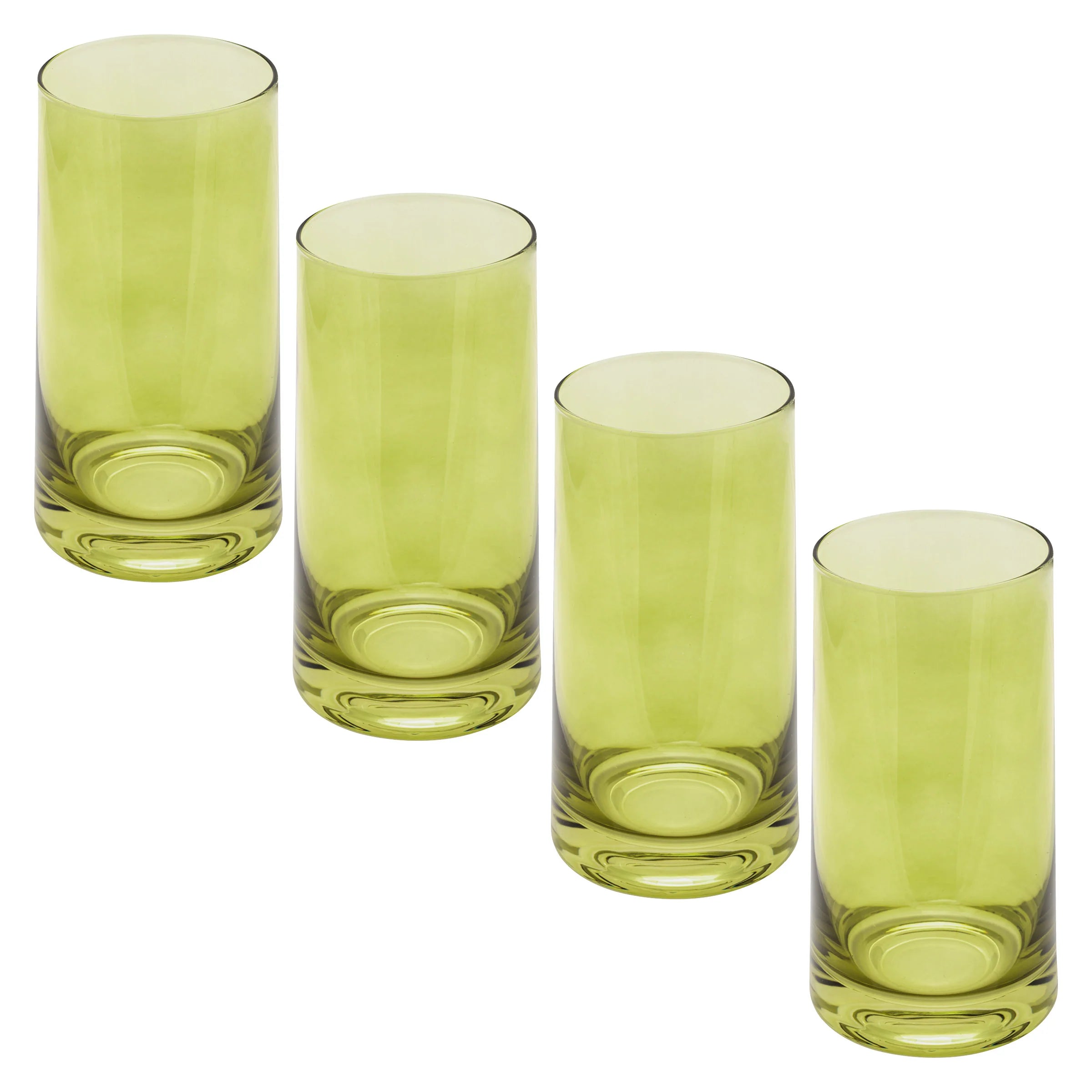 Green Mid Century Cooler Glasses