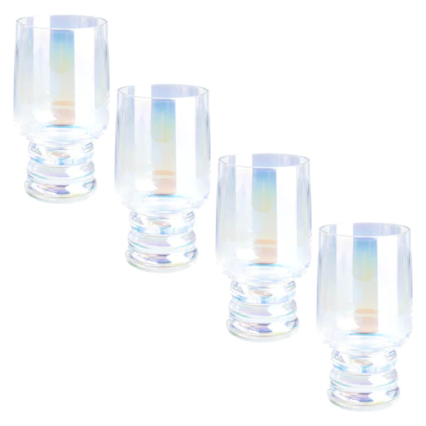 Iridescent Lexi Collection Cafe Glasses