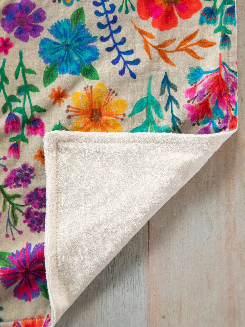Rainbow Garden Cotton Dishtowel