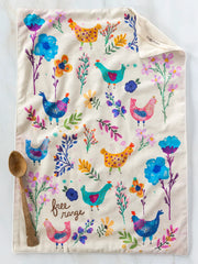 Chickens Cotton Dishtowel
