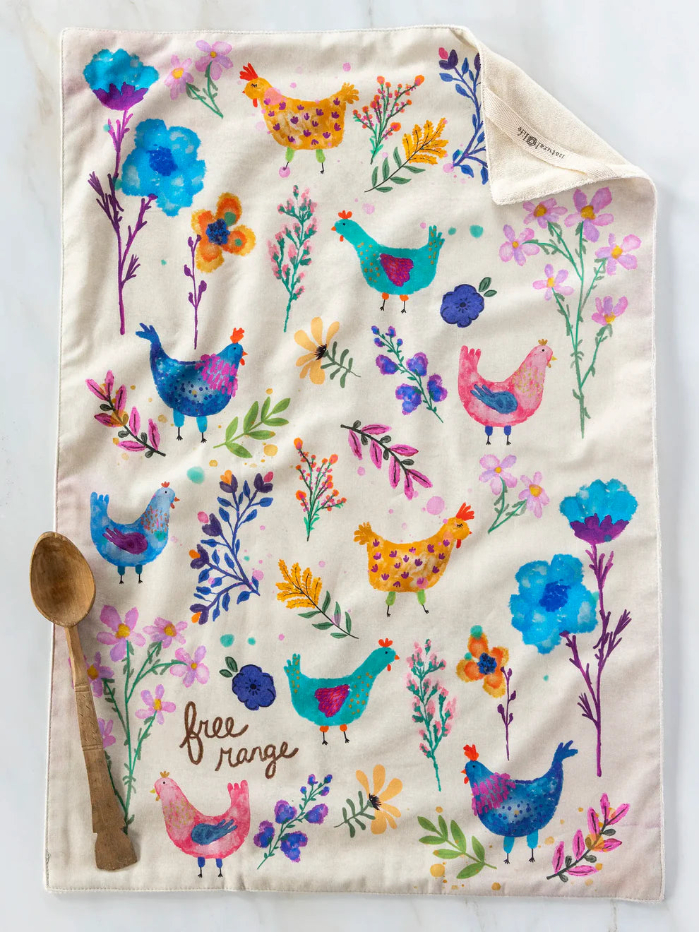 Chickens Cotton Dishtowel