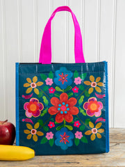 Folk Floral Insulated Lunch Bag