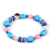 Gold Stitch Stretch Bead Bracelet