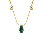 Emerald Light Prism Crystal Necklace