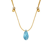 Aqua Light Prism Crystal Necklace