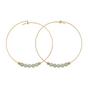 Amazonite 14K Gold Filled Hoops