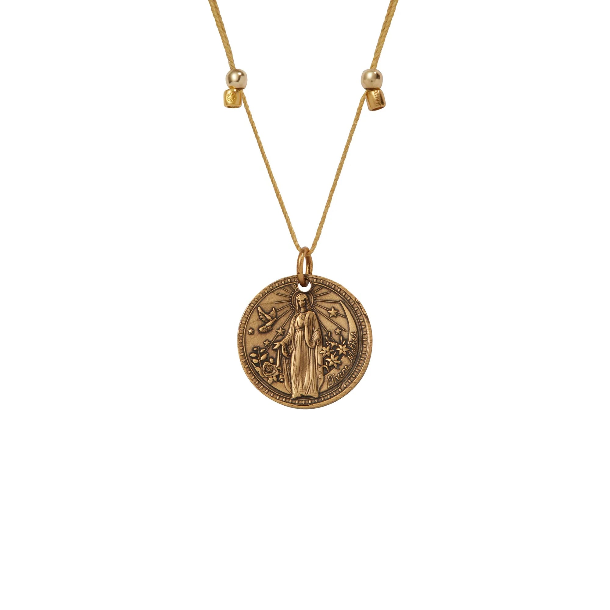 Mother Mary + Archangel Gabriel Guidance Necklace