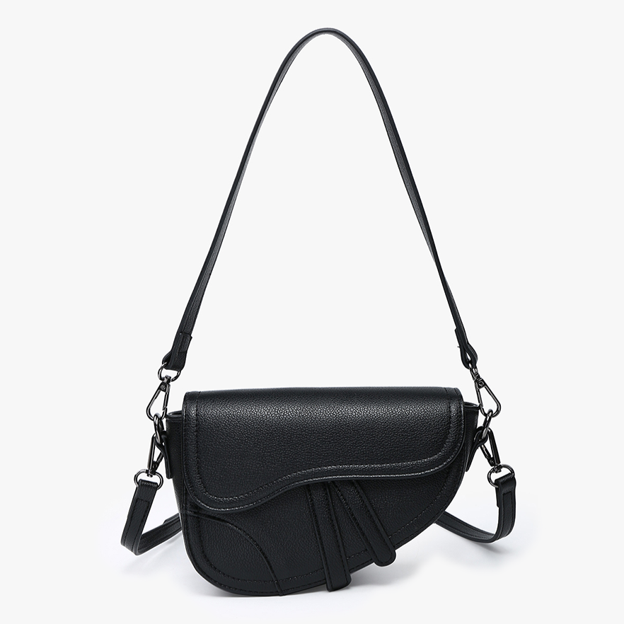 Marisol Black Saddle Bag